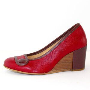 Fly London Wedge Pumps Leather Womens (EU 36/US 6)
